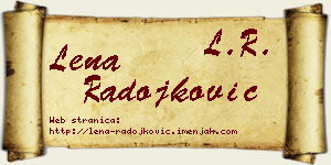 Lena Radojković vizit kartica